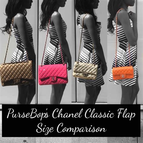 chanel classic bag medium|chanel classic flap size comparison.